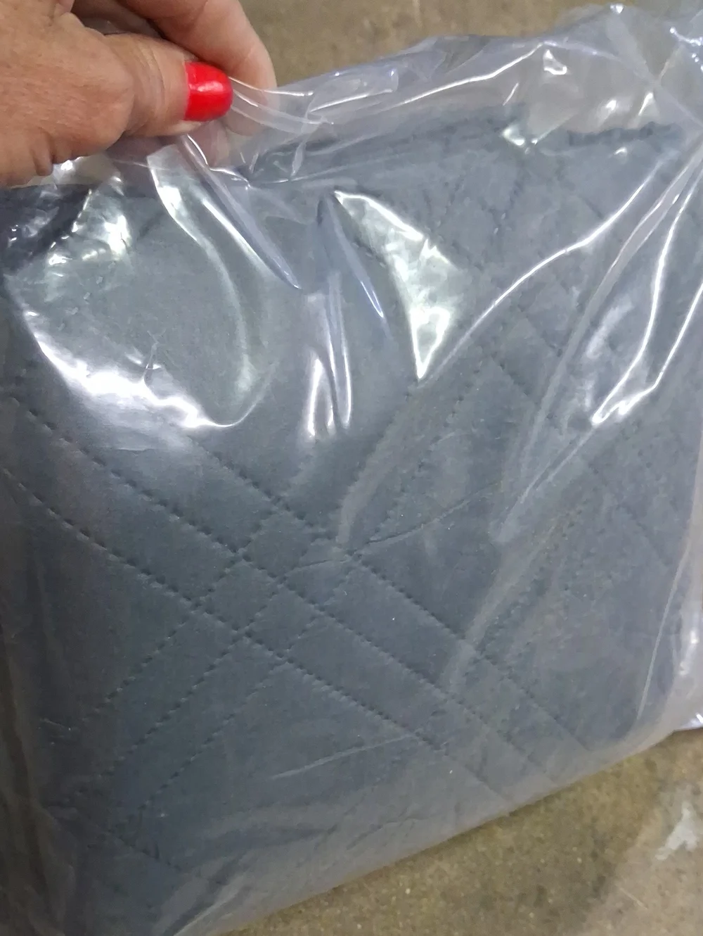 NWT 2 Seater Recliner Slipcover - Blueish Gray Quilted Protector